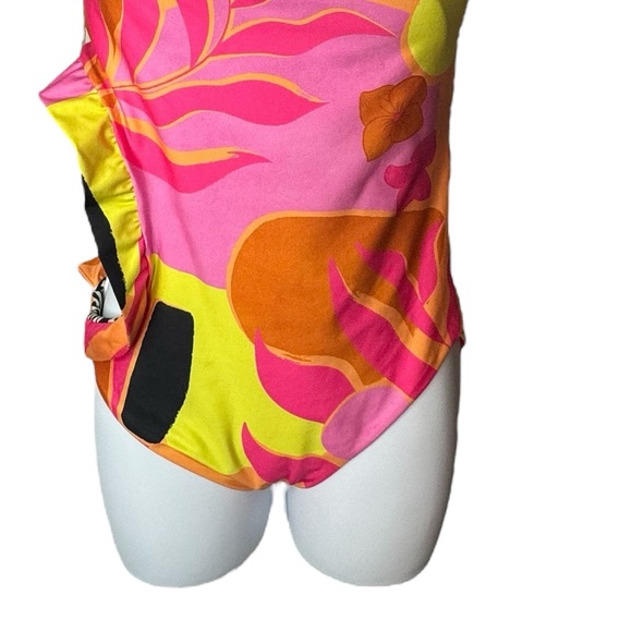 Agua Bendita x REVOLVE NEW Esme Reversible Colorful One Piece Swimsuit Size L - Picture 5 of 9